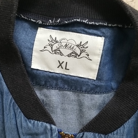Denim bomber jacket - Picture 2 of 5